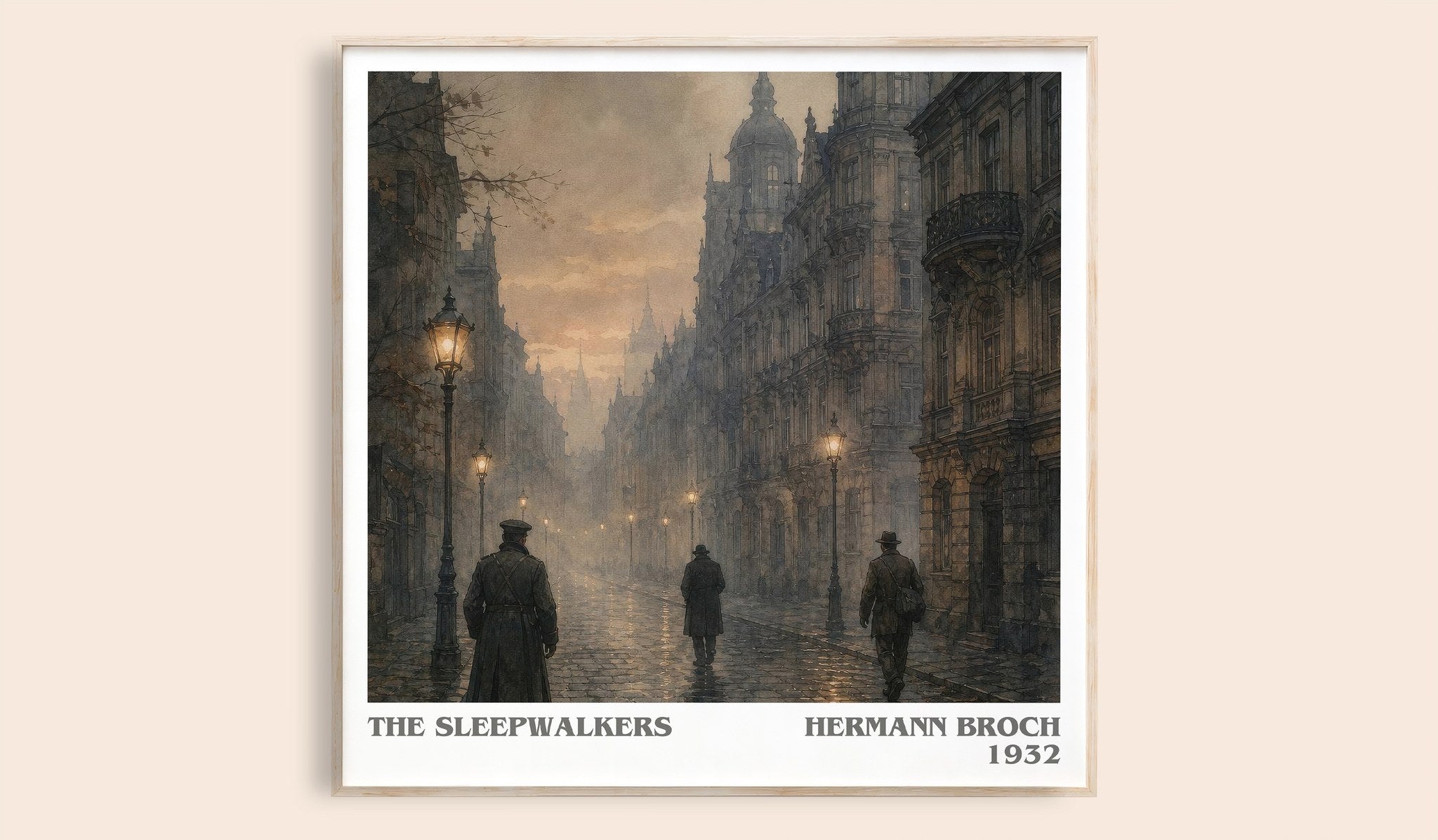 The Sleepwalkers Literary Art Print by Hermann Broch