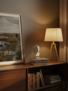 The Rings of Saturn watercolour print on bookshelf – W. G. Sebald fan gift