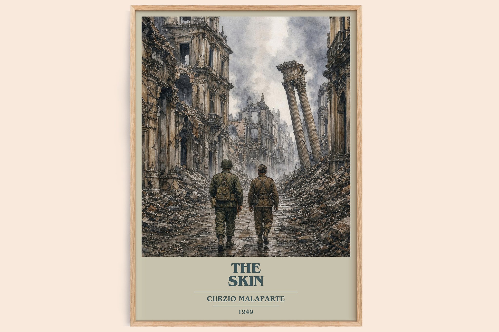 The Skin Book Cover Poster by Curzio Malaparte