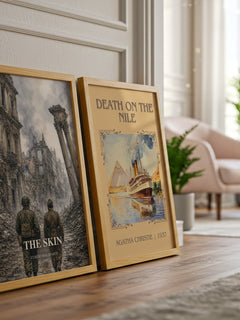 The Skin watercolour print framed by window – literary home decor