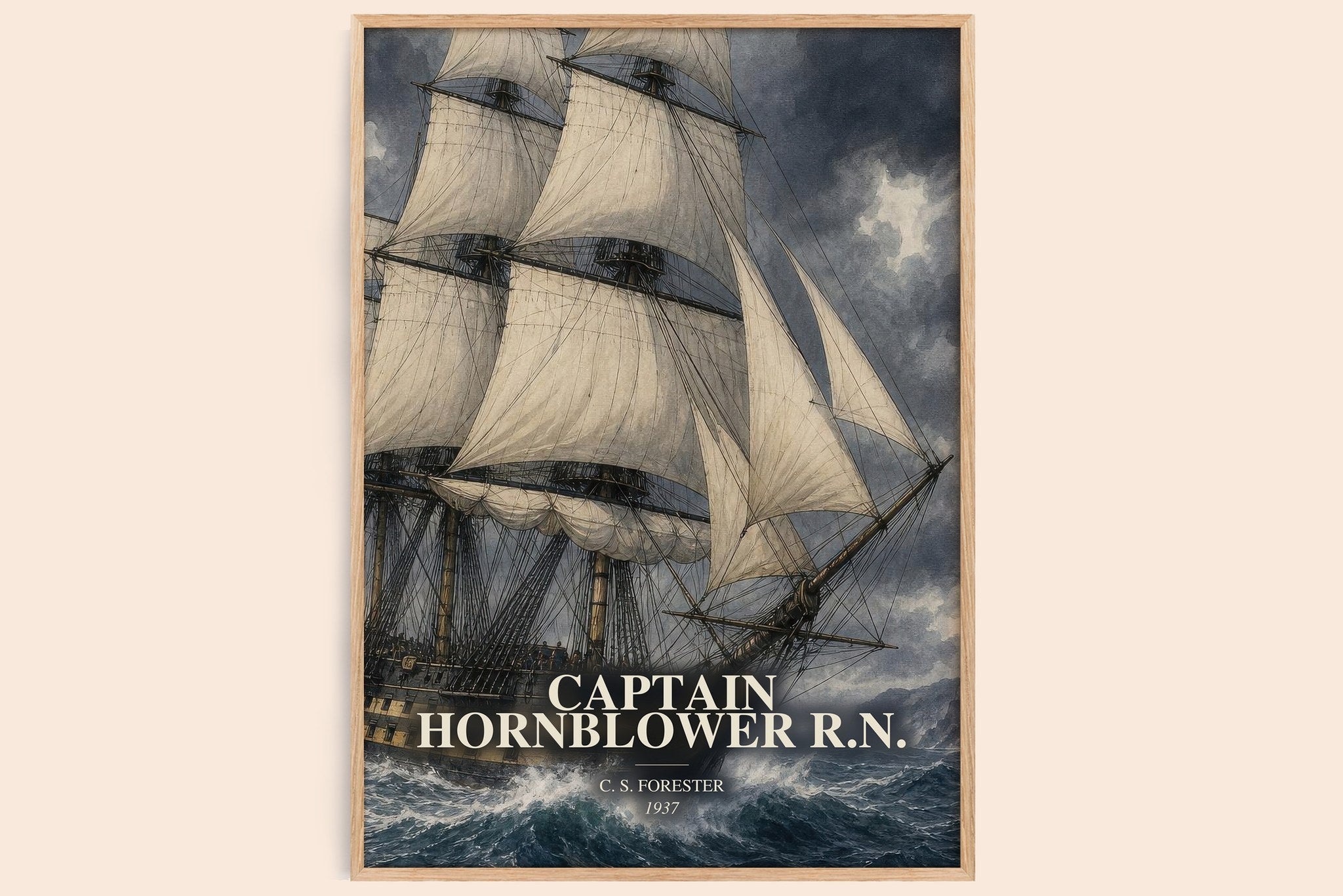Captain Hornblower R.N. Book Watercolour Illustration by C. Forester