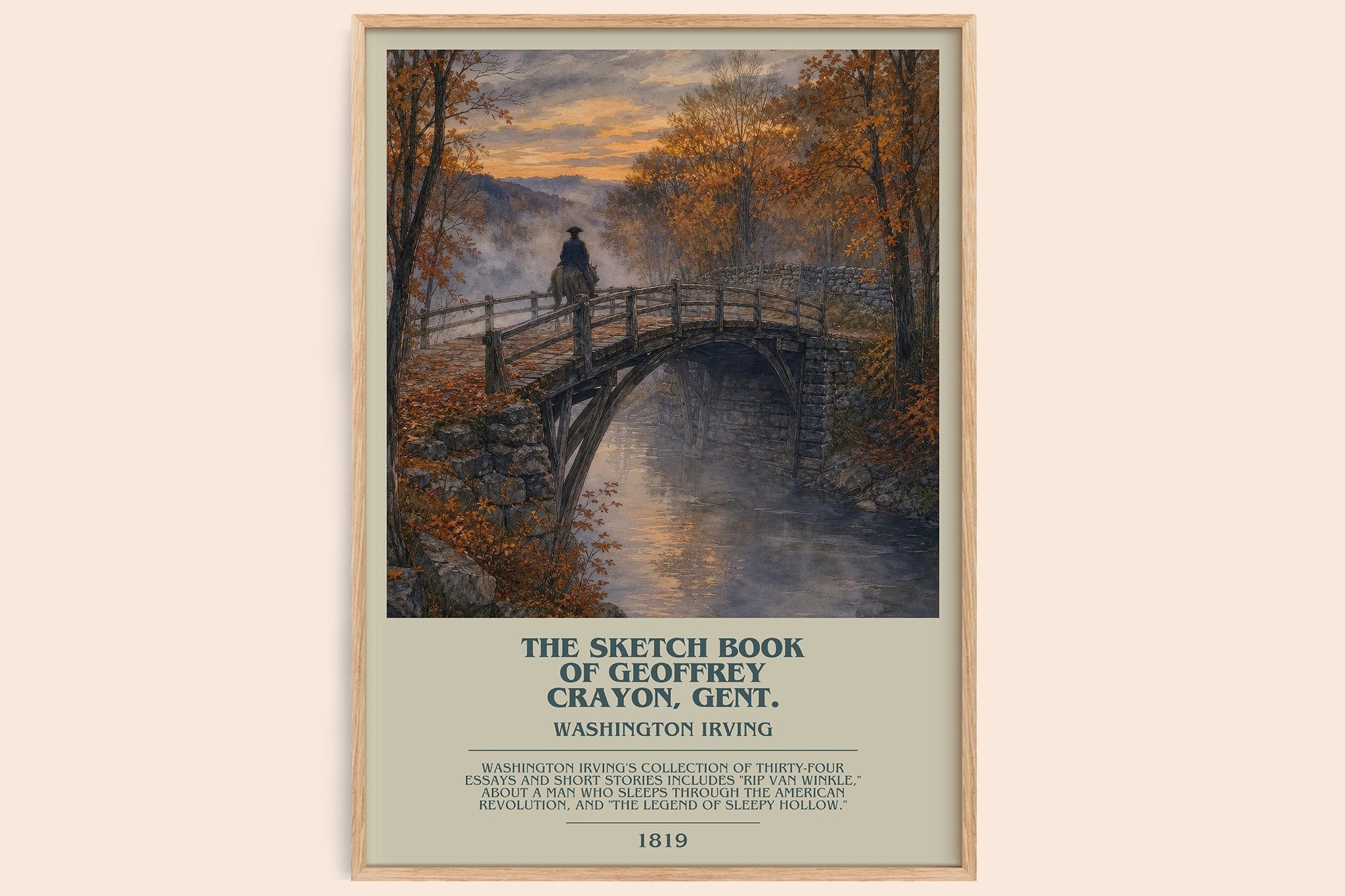 Sketch Book Of Geoffrey Crayon, Gent. Bookish Wall Art by W. Irving