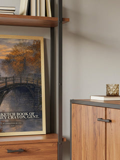 The Sketch Book Of Geoffrey Crayon, Gent. book watercolour illustration paper finish options – matte satin gloss