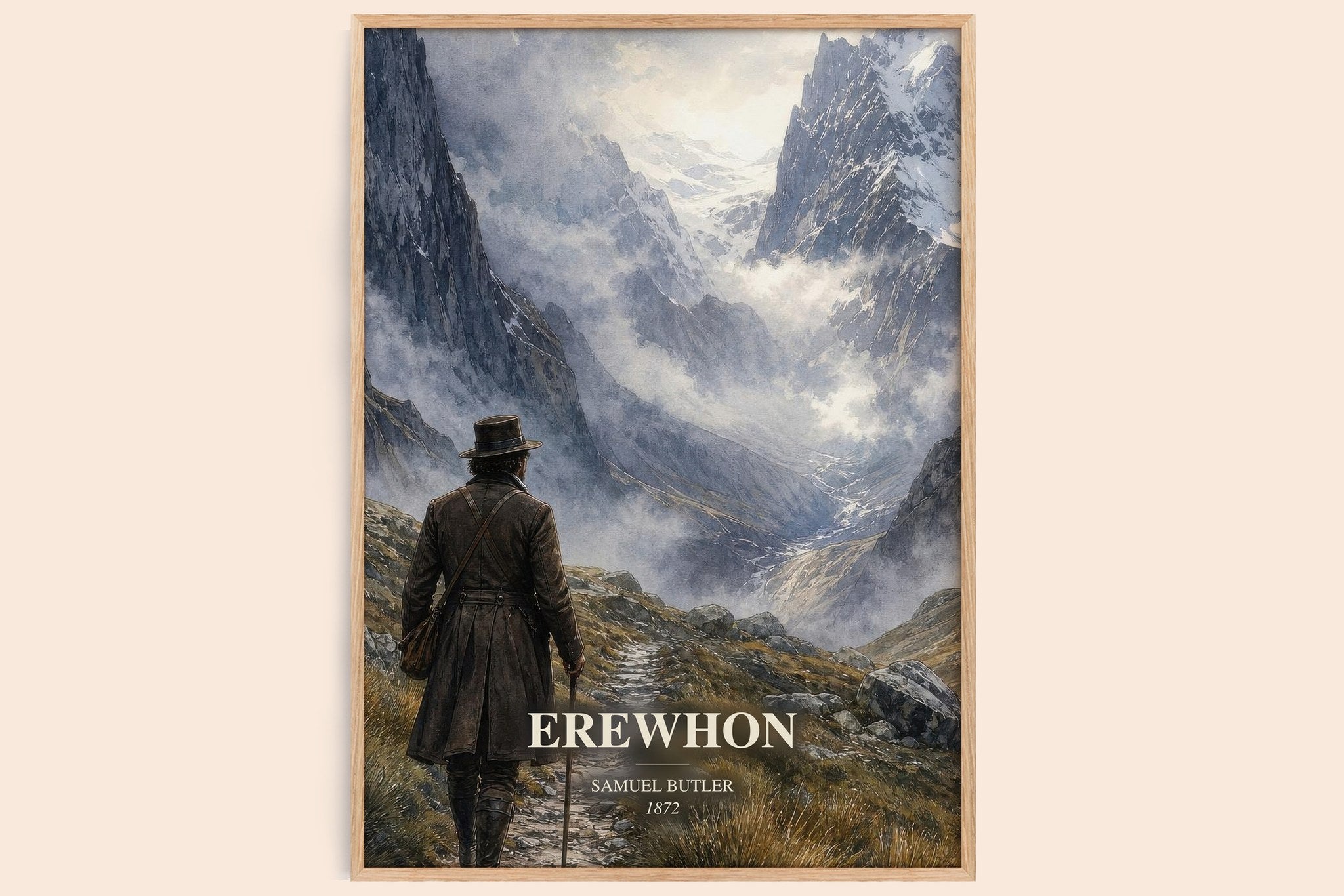 Erewhon Book Watercolour Illustration by Samuel Butler
