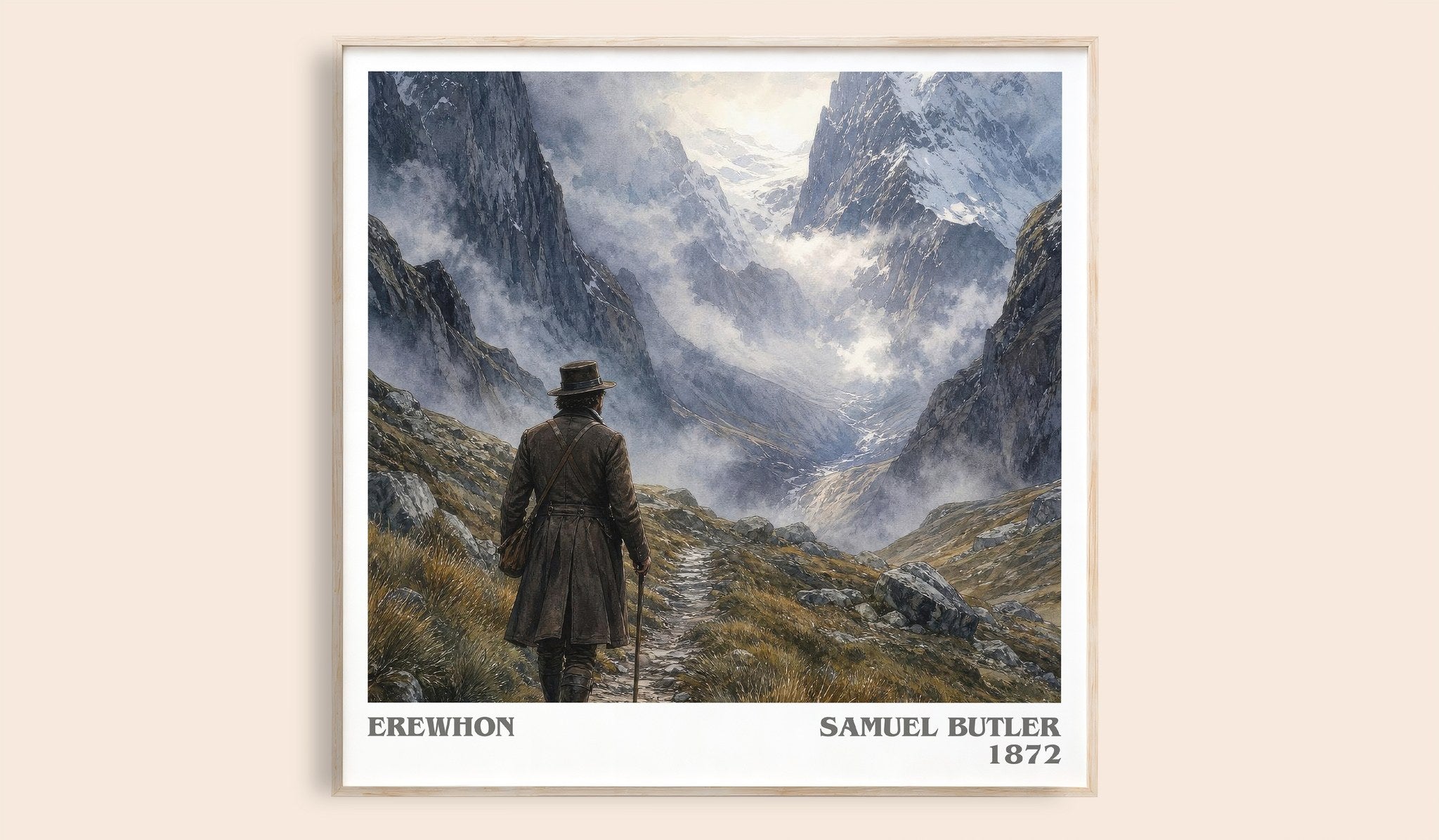 Erewhon Literary Art Print by Samuel Butler