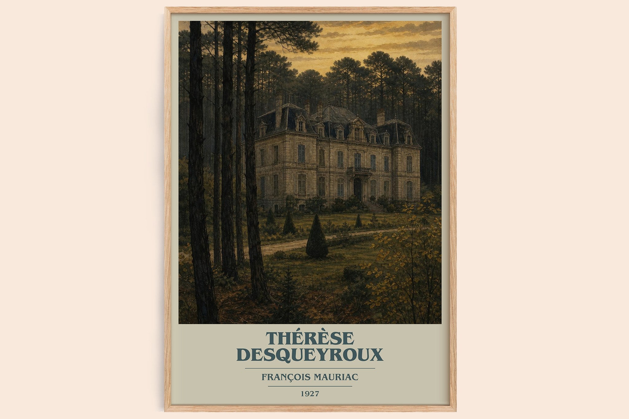Thérèse Desqueyroux Book Cover Poster by François Mauriac