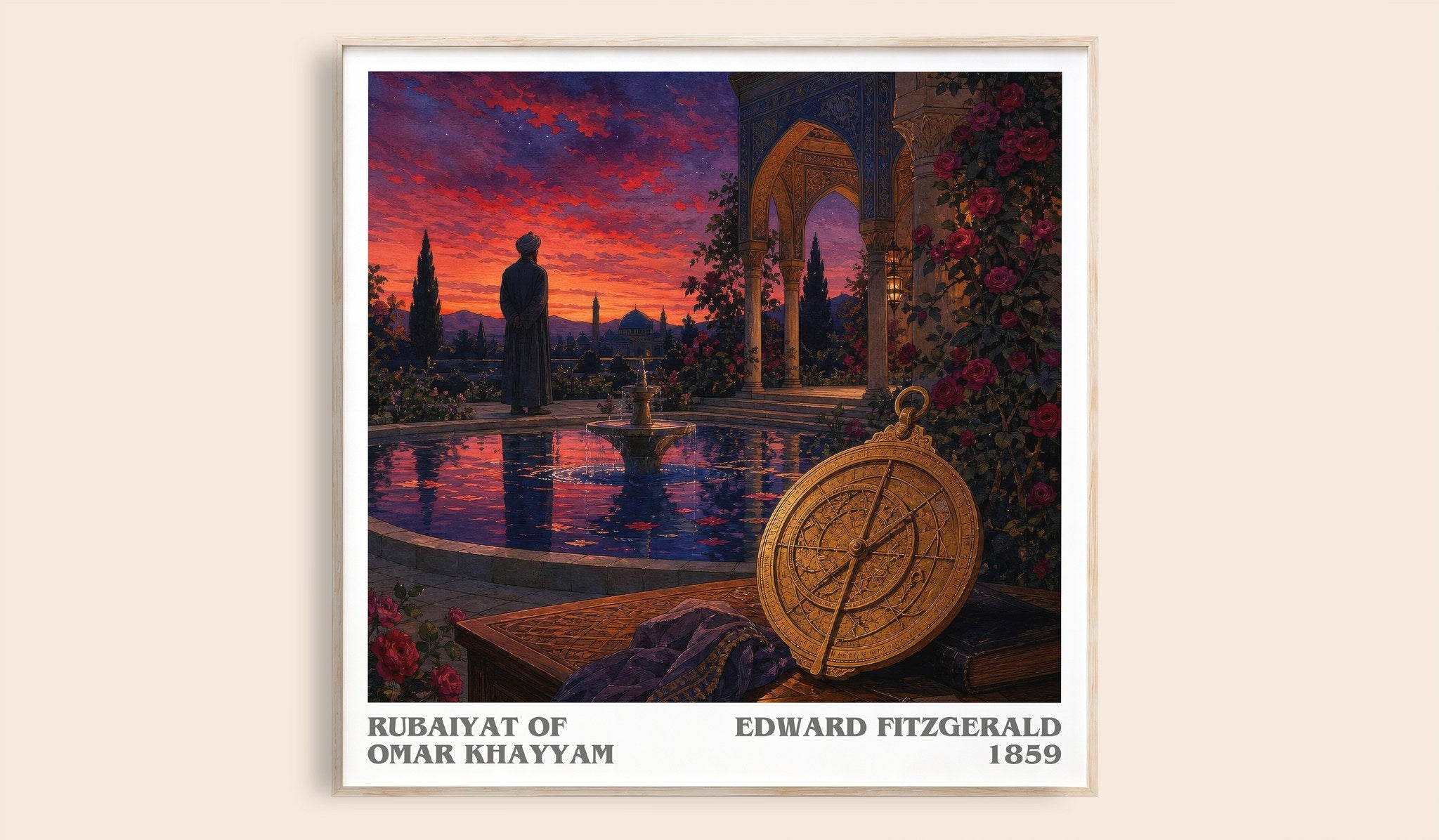 Rubaiyat of Omar Khayyam Literary Art Print by Edward FitzGerald