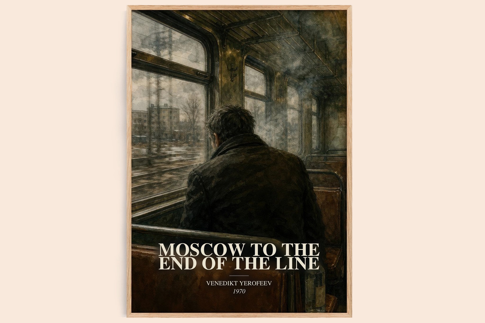 Moscow to the End of the Line Book Watercolour Illustration by Venedikt Yerofeev