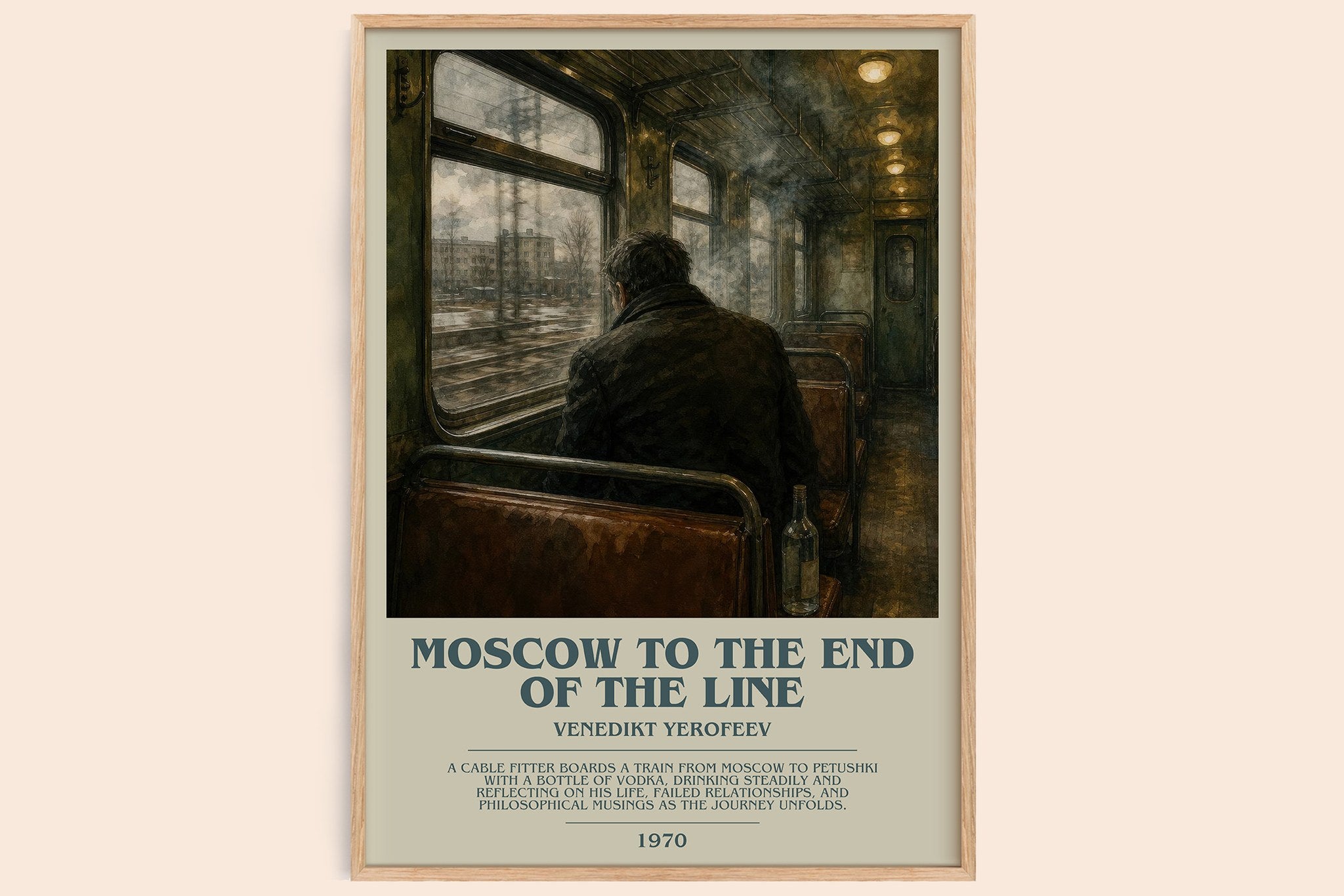 Moscow to the End of the Line Bookish Wall Art by Venedikt Yerofeev