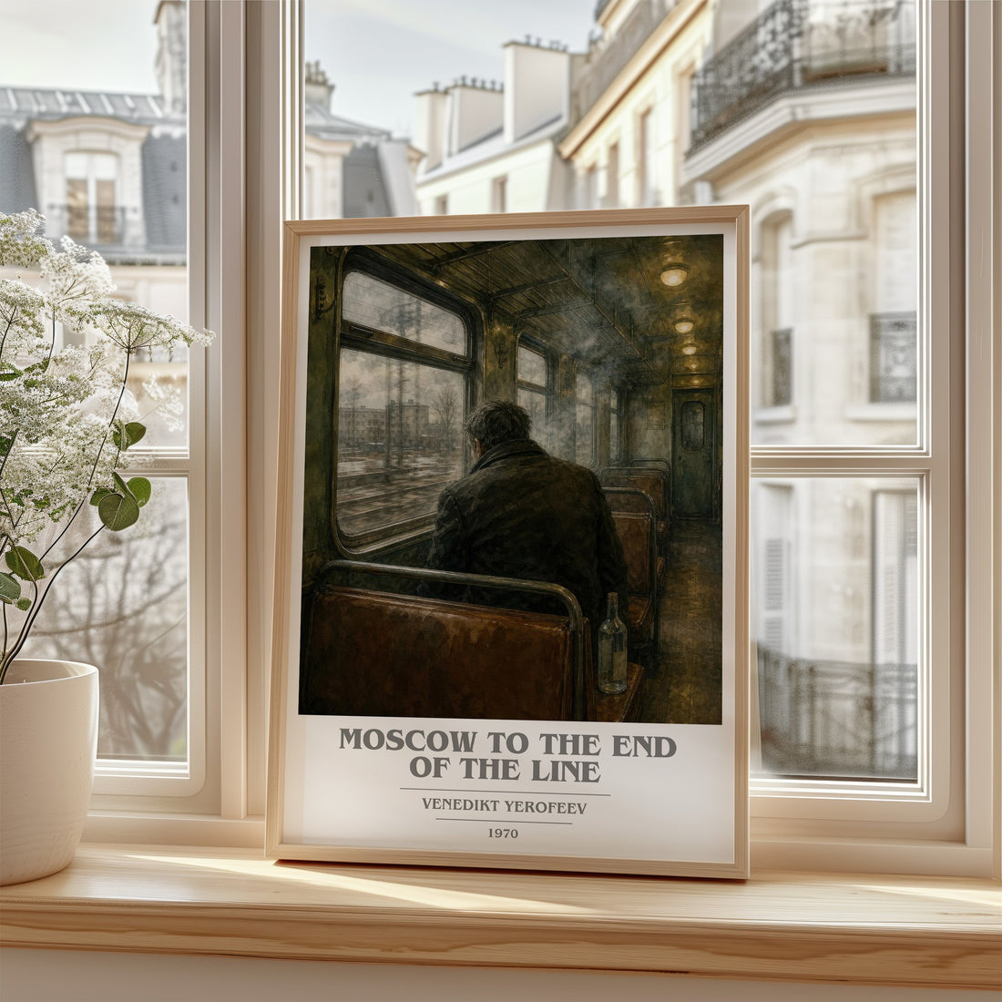 Moscow to the End of the Line book cover poster colour and style options – Venedikt Yerofeev book art