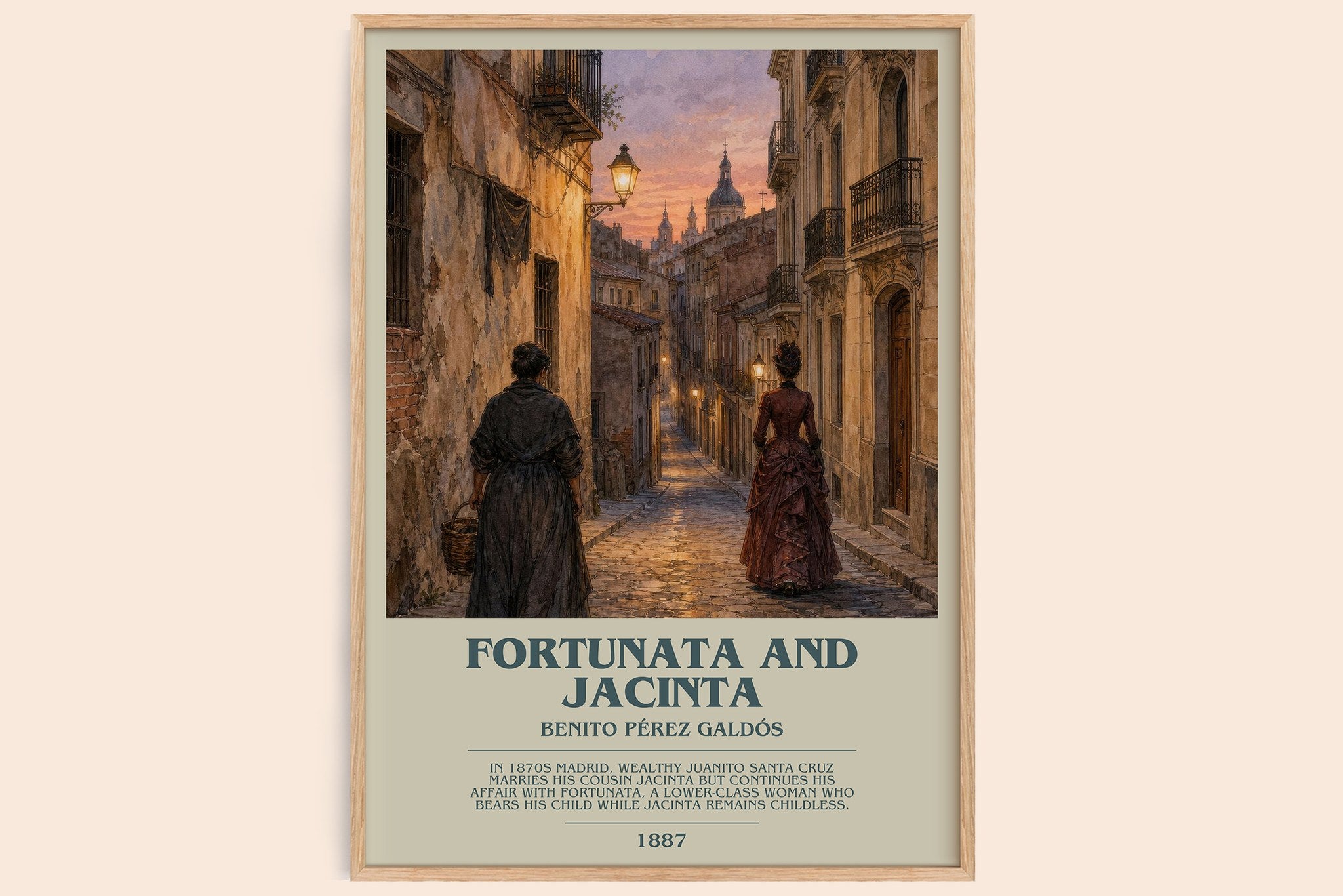 Fortunata and Jacinta Bookish Wall Art by Benito Pérez Galdós