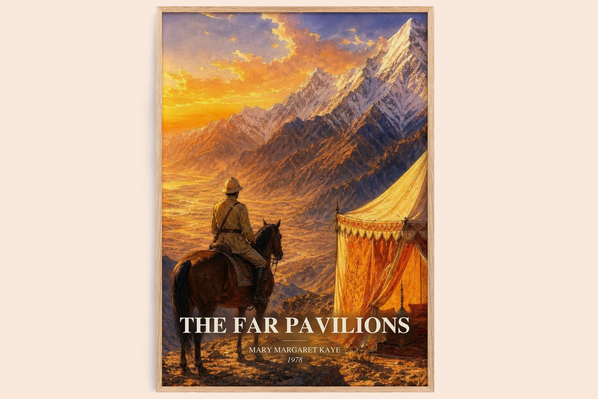 The Far Pavilions Book Watercolour Illustration by Mary Margaret Kaye