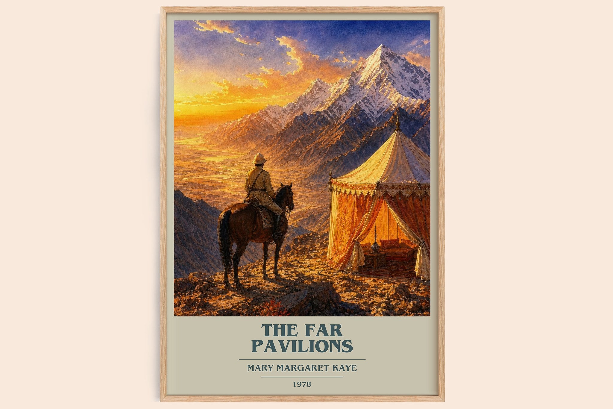 The Far Pavilions Book Cover Poster by Mary Margaret Kaye