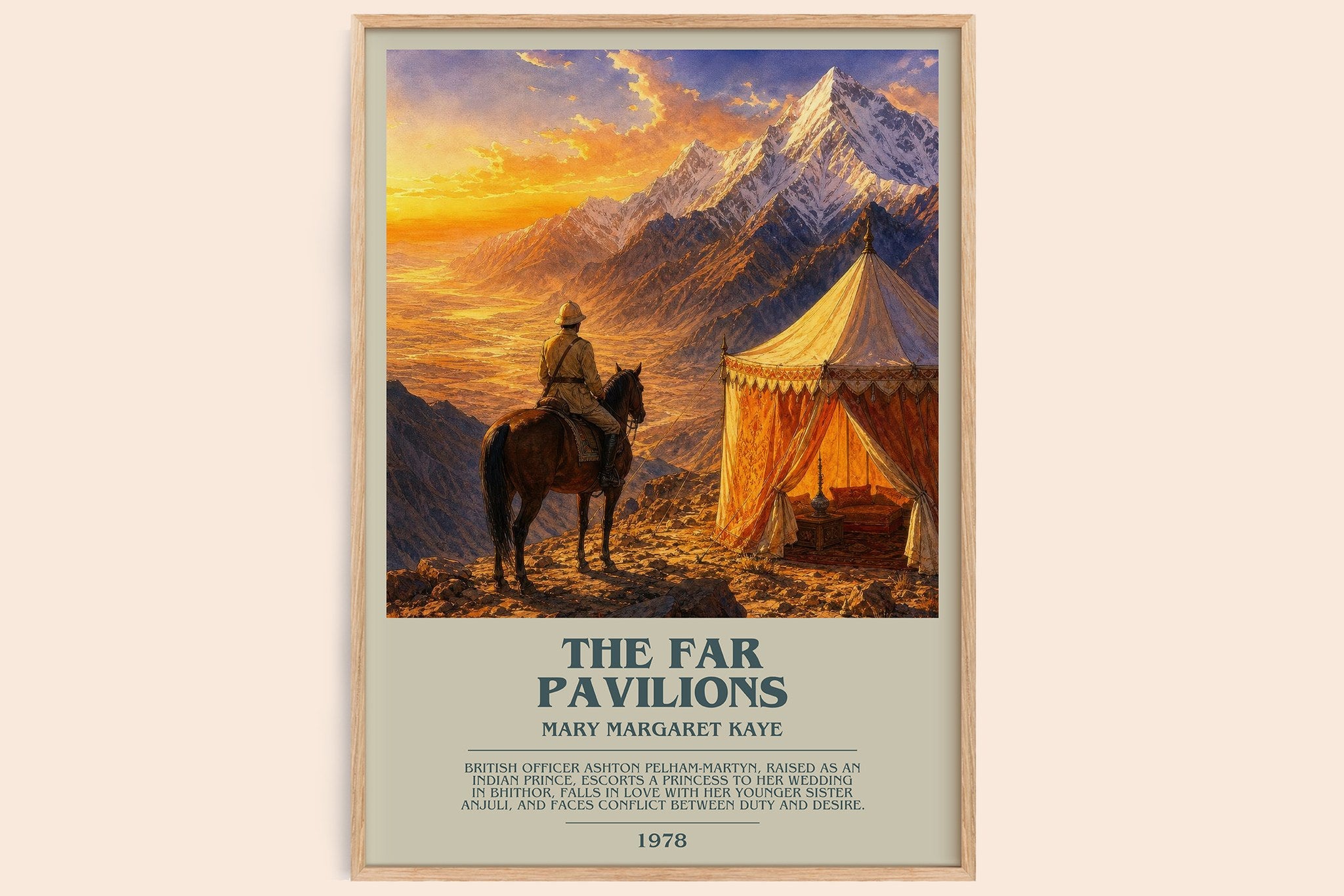 The Far Pavilions Bookish Wall Art by Mary Margaret Kaye