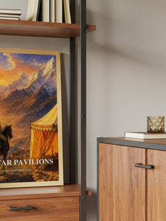 The Far Pavilions book watercolour illustration paper finish options – matte satin gloss