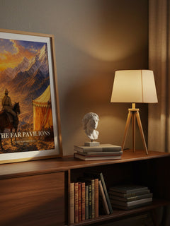 The Far Pavilions watercolour print on bookshelf – Mary Margaret Kaye fan gift