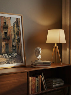 The Time Of The Doves watercolour print on bookshelf – Merce Rodoreda fan gift