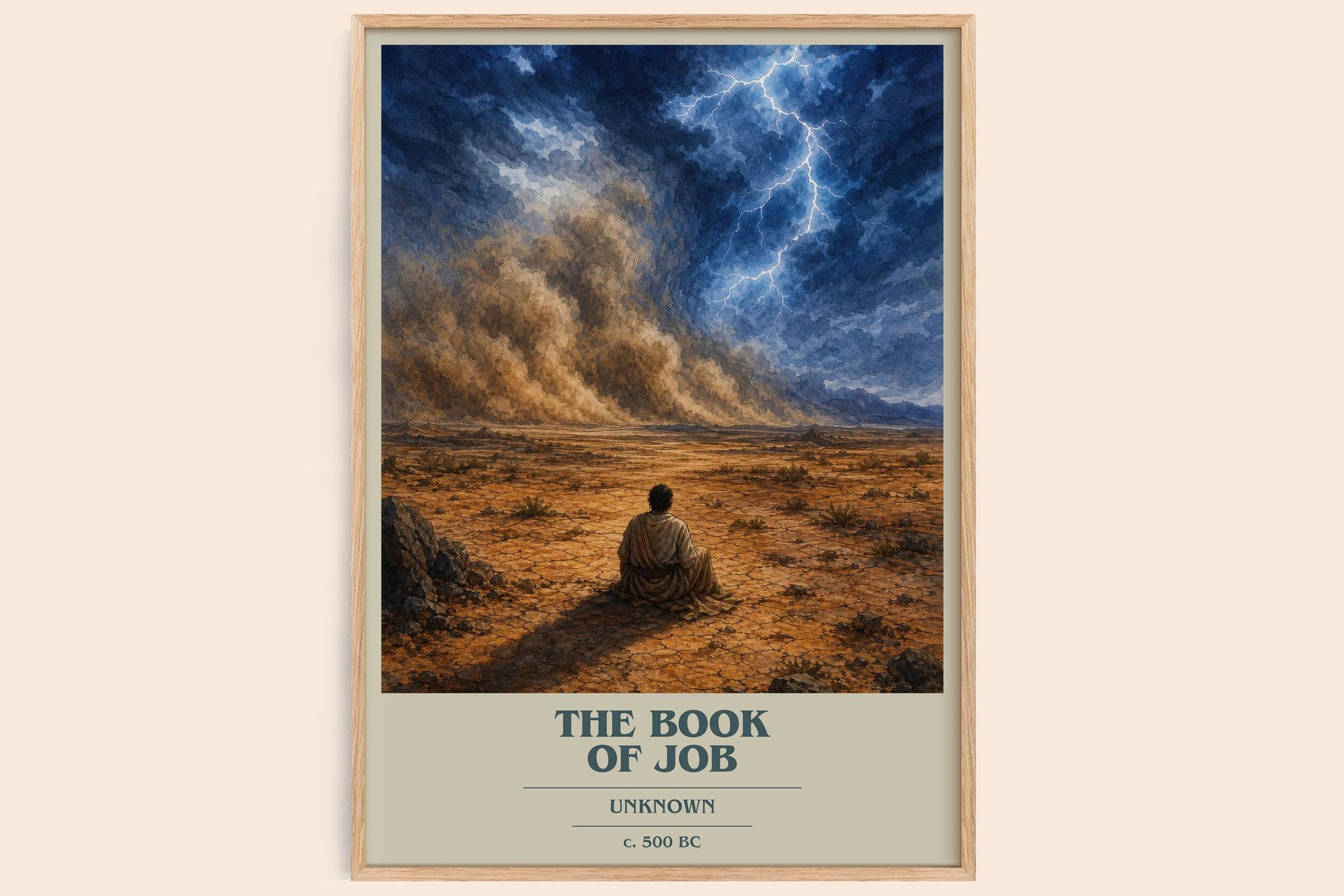 The Book of Job Book Cover Poster by Unknown