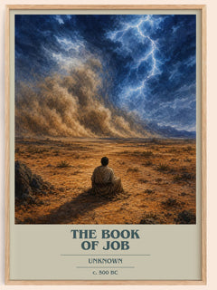 The Book of Job book cover book poster by Unknown – framed literary art print