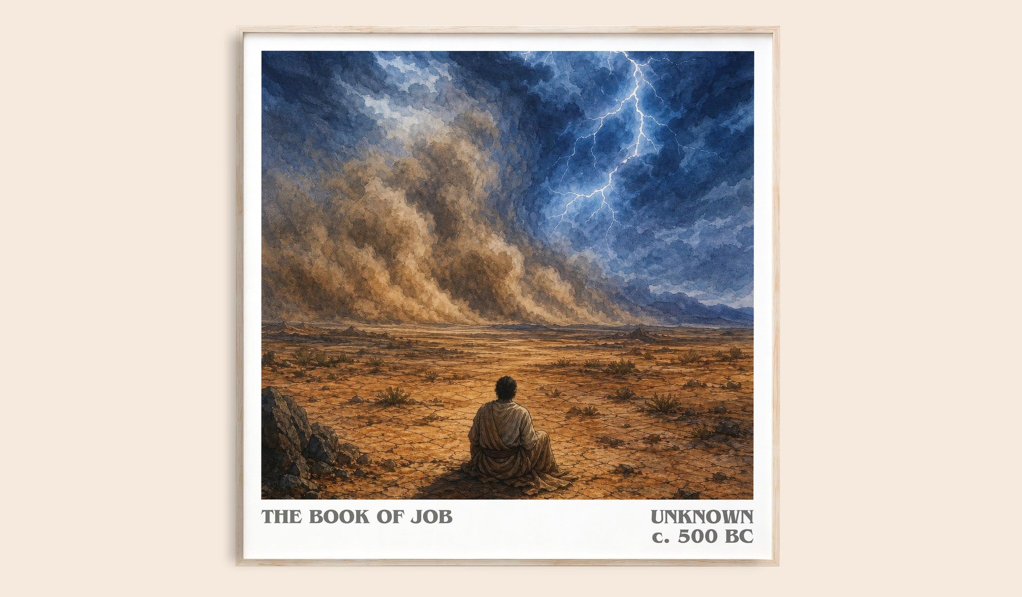 The Book of Job Literary Art Print by Unknown