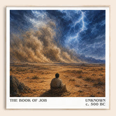 The Book of Job literary book poster by Unknown – framed literary art print