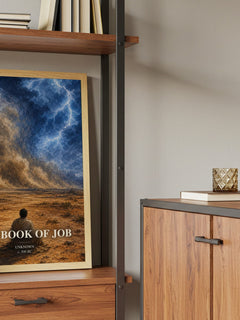 The Book of Job book watercolour illustration paper finish options – matte satin gloss