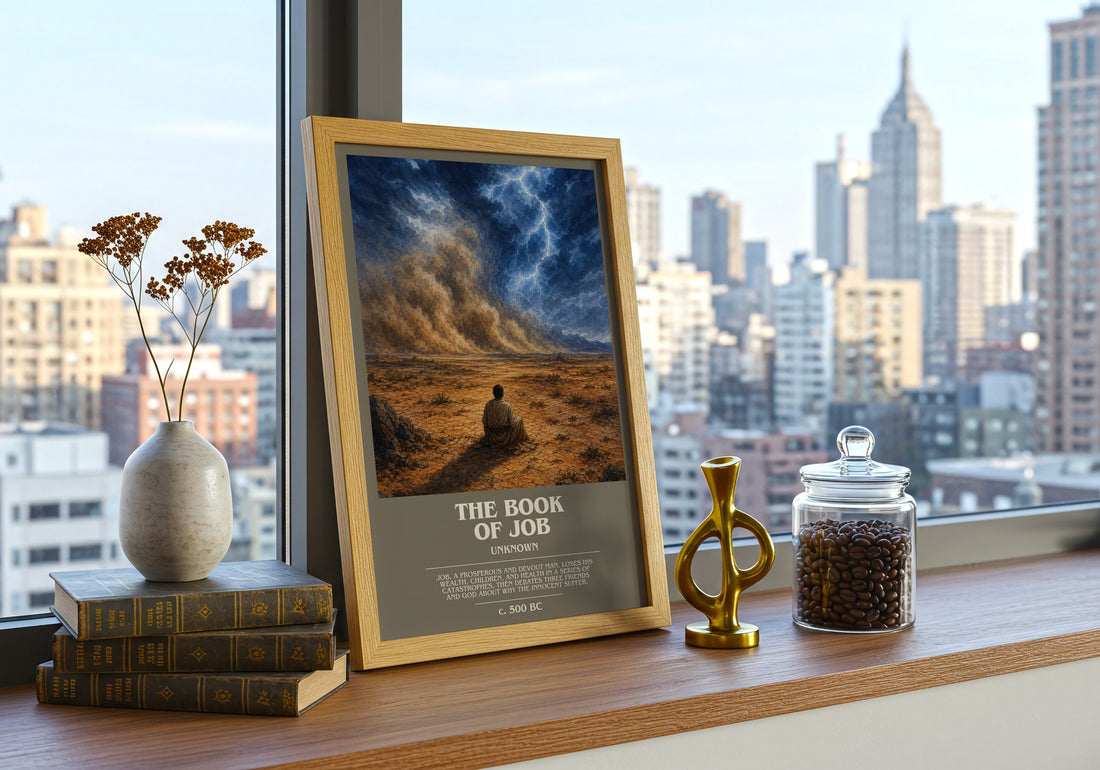 The Book of Job bookish poster colour and style options – Unknown book art
