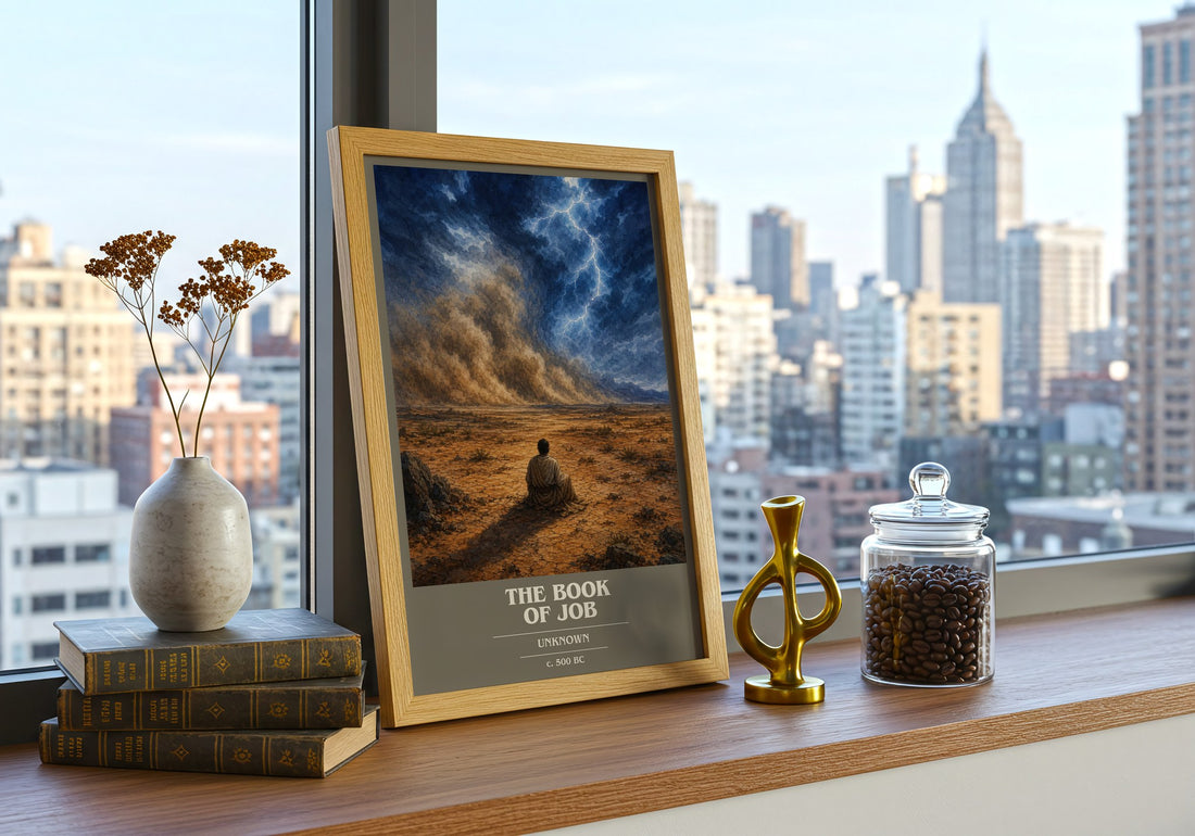 The Book of Job book cover poster colour and style options – Unknown book art