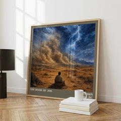 The Book of Job literary art print colour and style options – Unknown book art