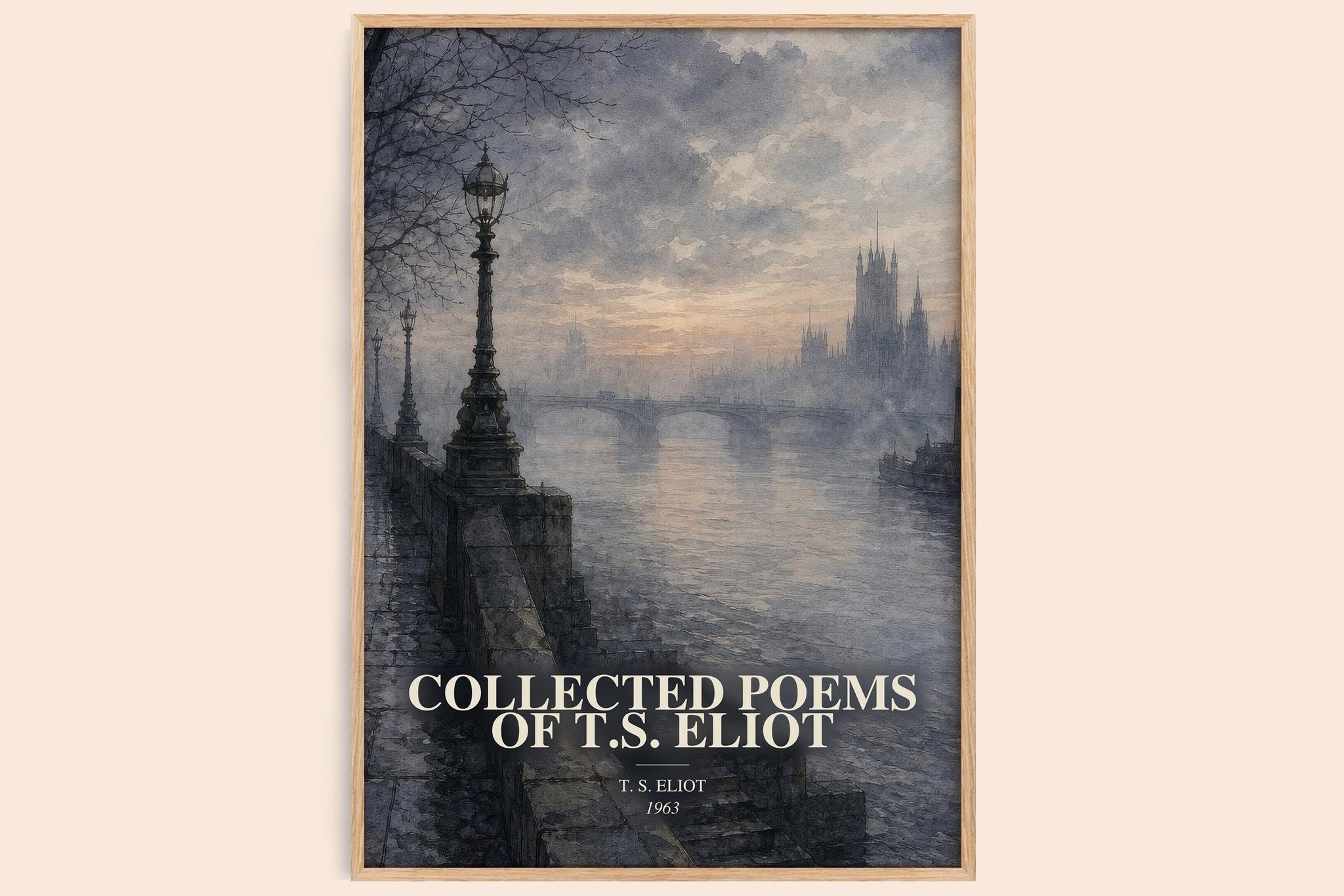 Collected Poems of T.S. Eliot Book Watercolour Illustration by T. S. Eliot