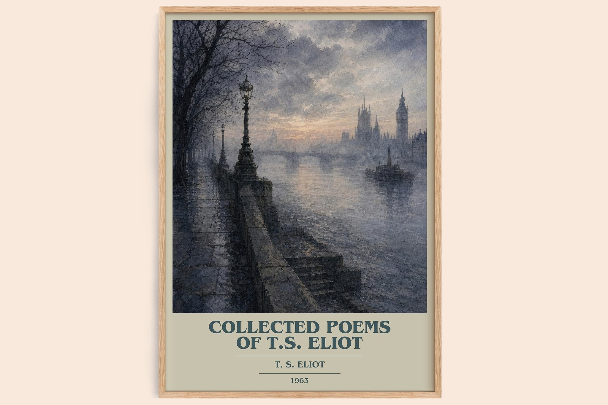 Collected Poems of T.S. Eliot Book Cover Poster by T. S. Eliot