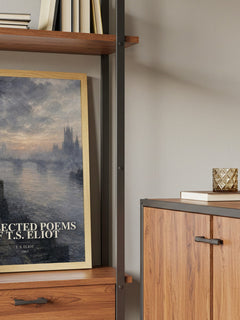 Collected Poems of T.S. Eliot book watercolour illustration paper finish options – matte satin gloss