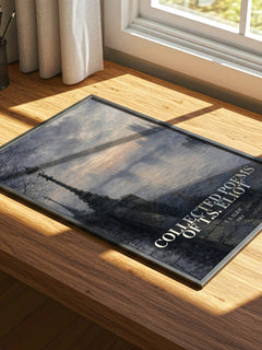 Collected Poems of T.S. Eliot watercolour book poster framed on wall – poetry wall art