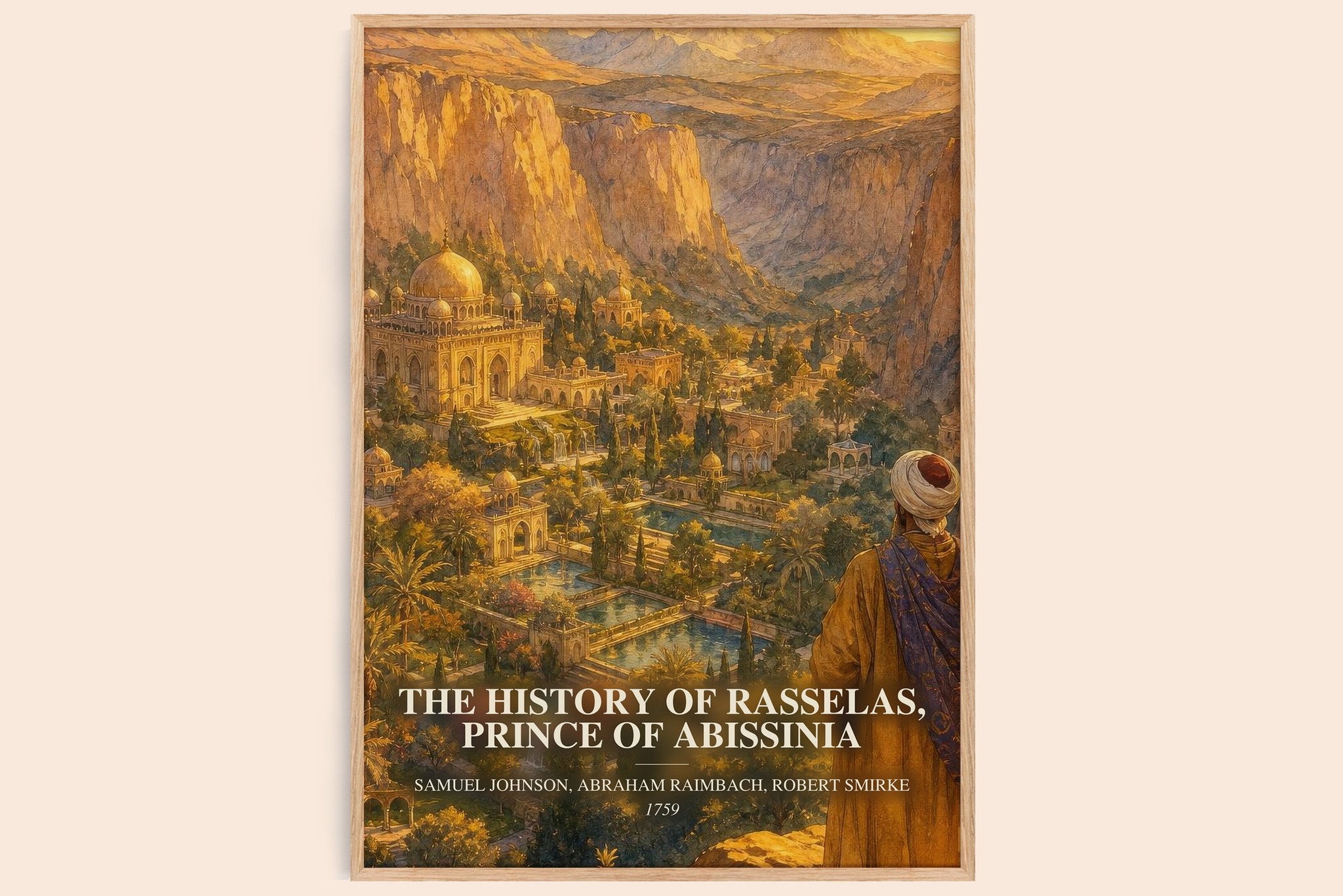 The History of Rasselas, Prince of Abissinia Book Watercolour Illustration by Samuel Johnson, Abraham Raimbach, Robert Smirke