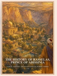 The History of Rasselas, Prince of Abissinia watercolour book poster by Samuel Johnson, Abraham Raimbach, Robert Smirke –