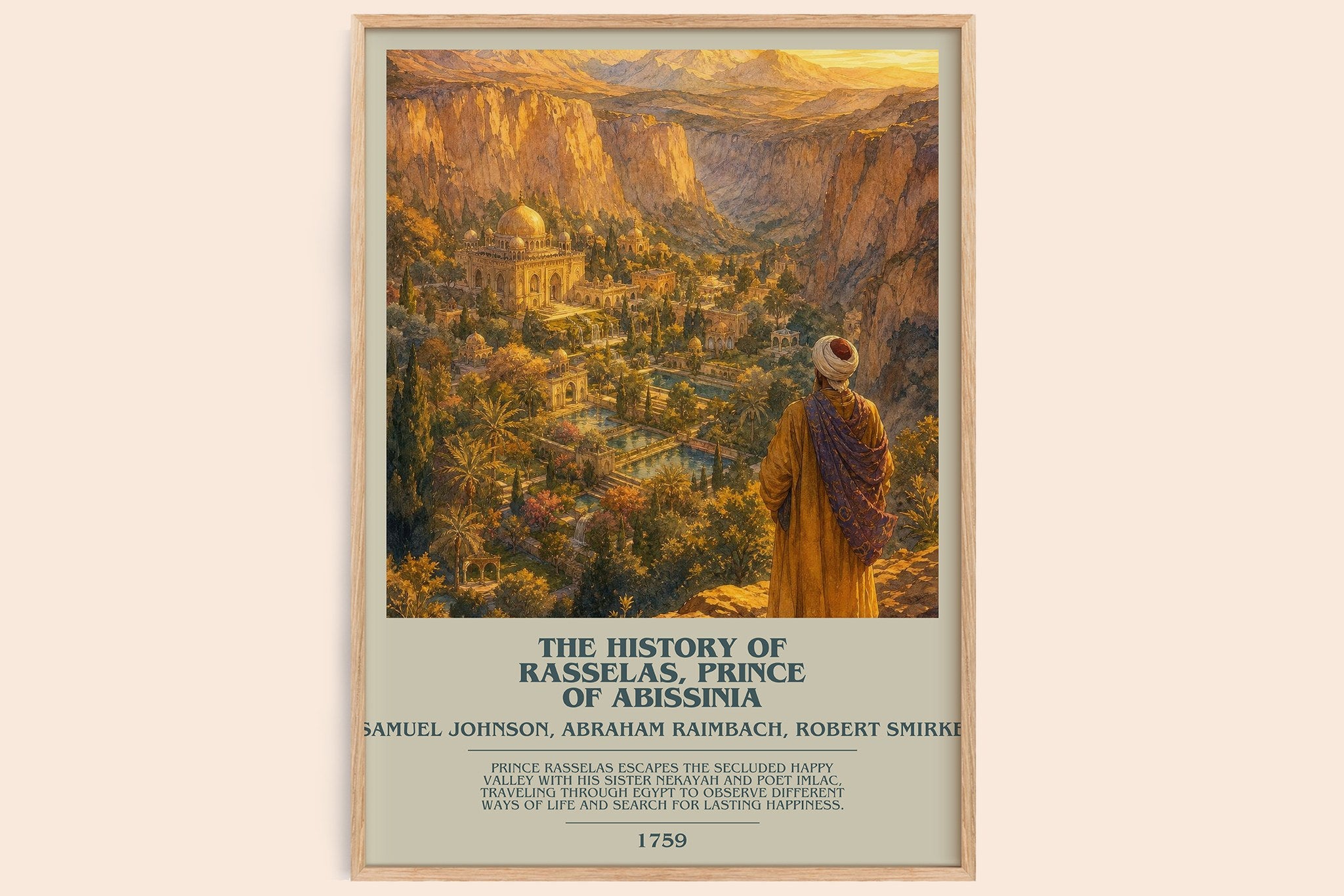History of Rasselas, Prince of Abissinia Bookish Wall Art by S. Smirke