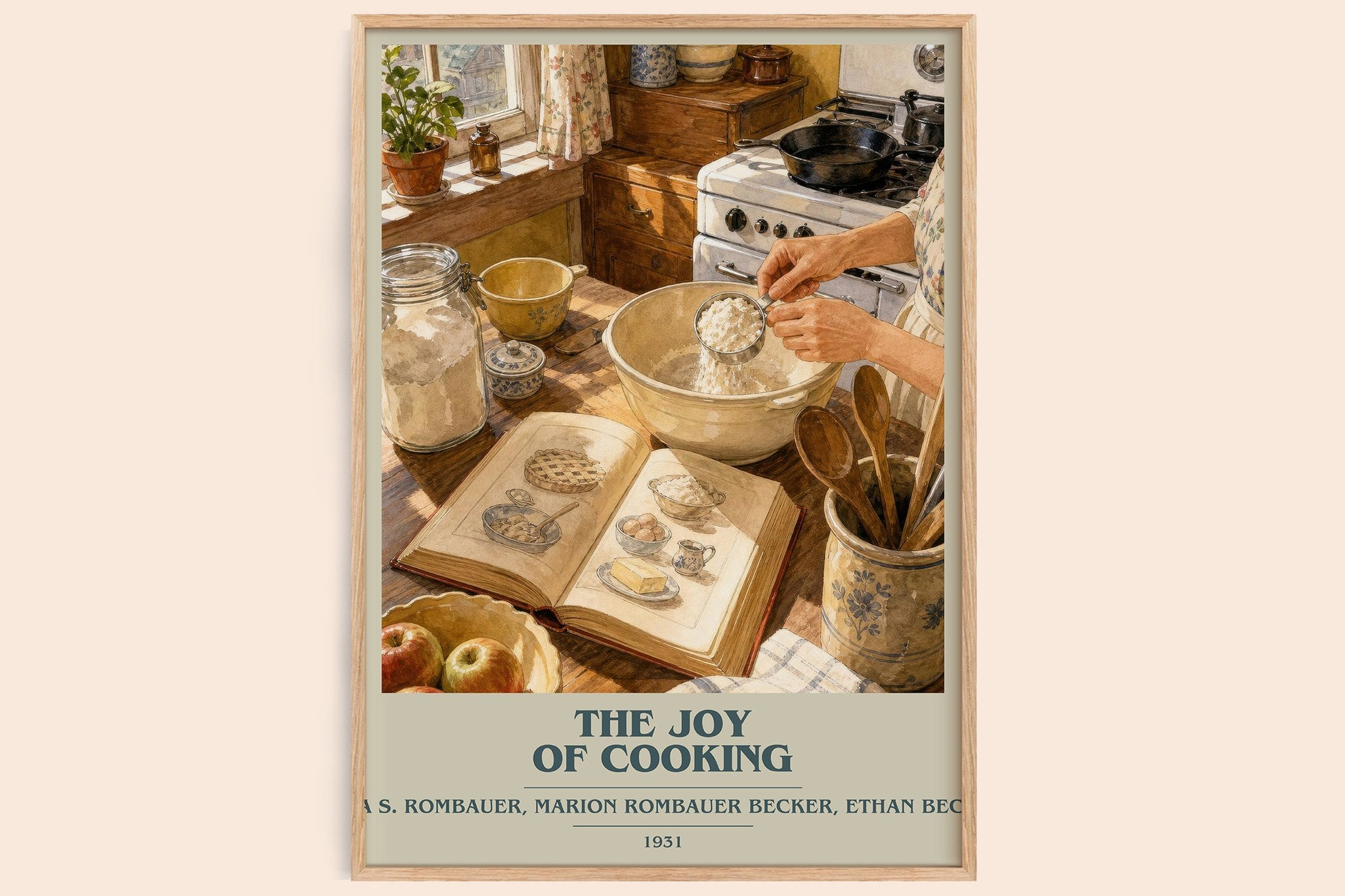 Joy of Cooking Book Cover Poster by I. Becker