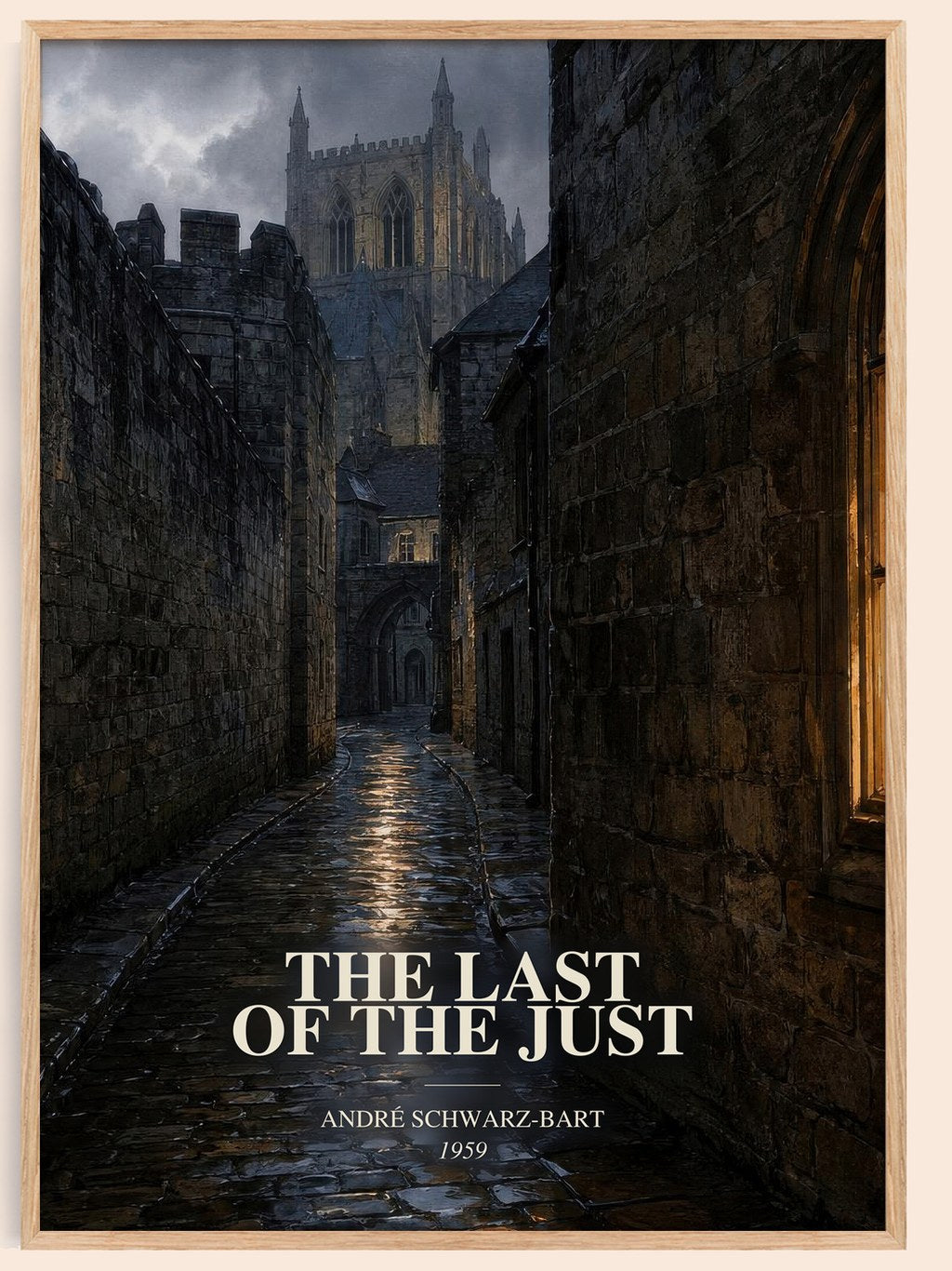 The Last Of The Just watercolour book poster by André Schwarz-Bart – framed literary art print