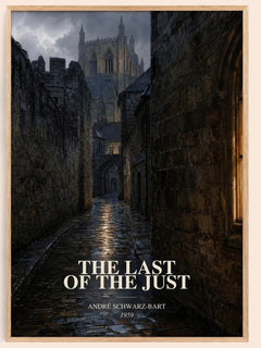 The Last Of The Just watercolour book poster by André Schwarz-Bart – framed literary art print