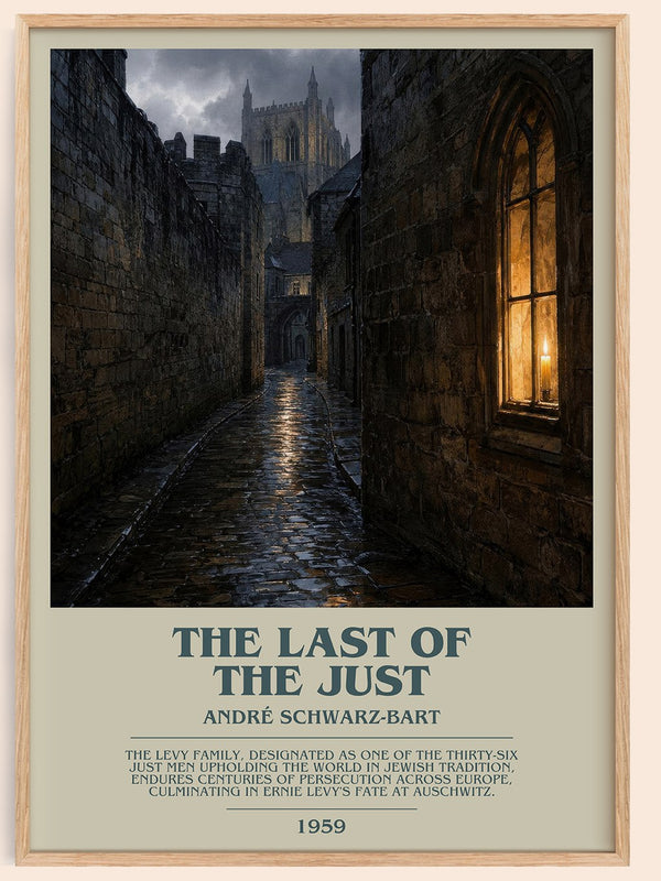 The Last Of The Just Bookish Wall Art by André Schwarz-Bart – framed poster