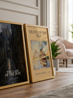 The Last Of The Just watercolour print framed by window – literary home decor