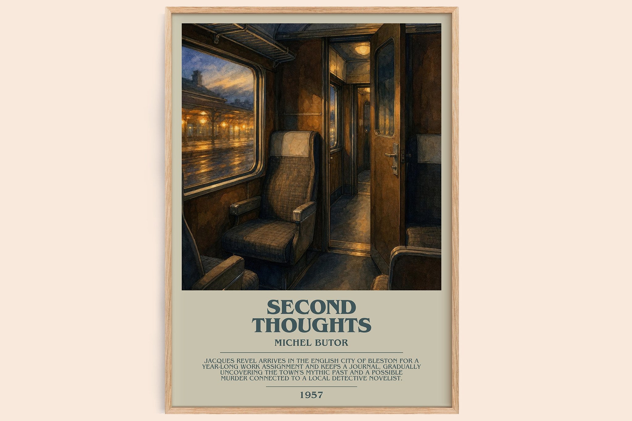 Second Thoughts Bookish Wall Art by Michel Butor
