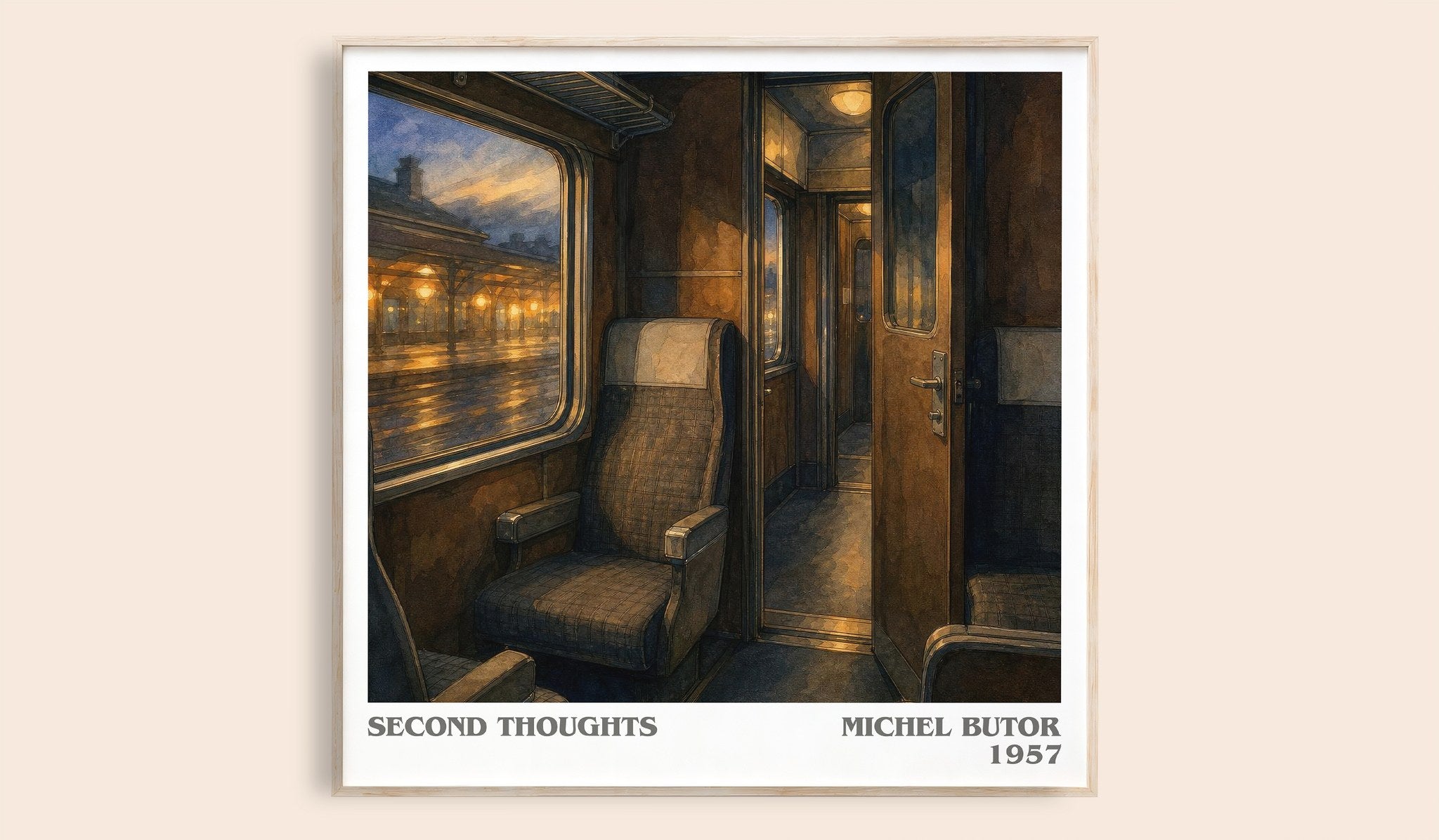 Second Thoughts Literary Art Print by Michel Butor