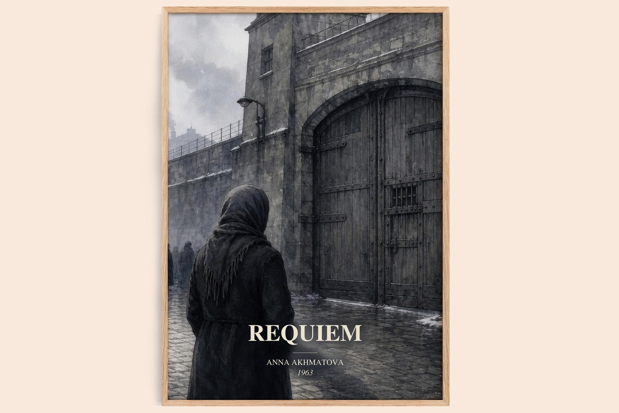 Requiem Book Watercolour Illustration by Anna Akhmatova