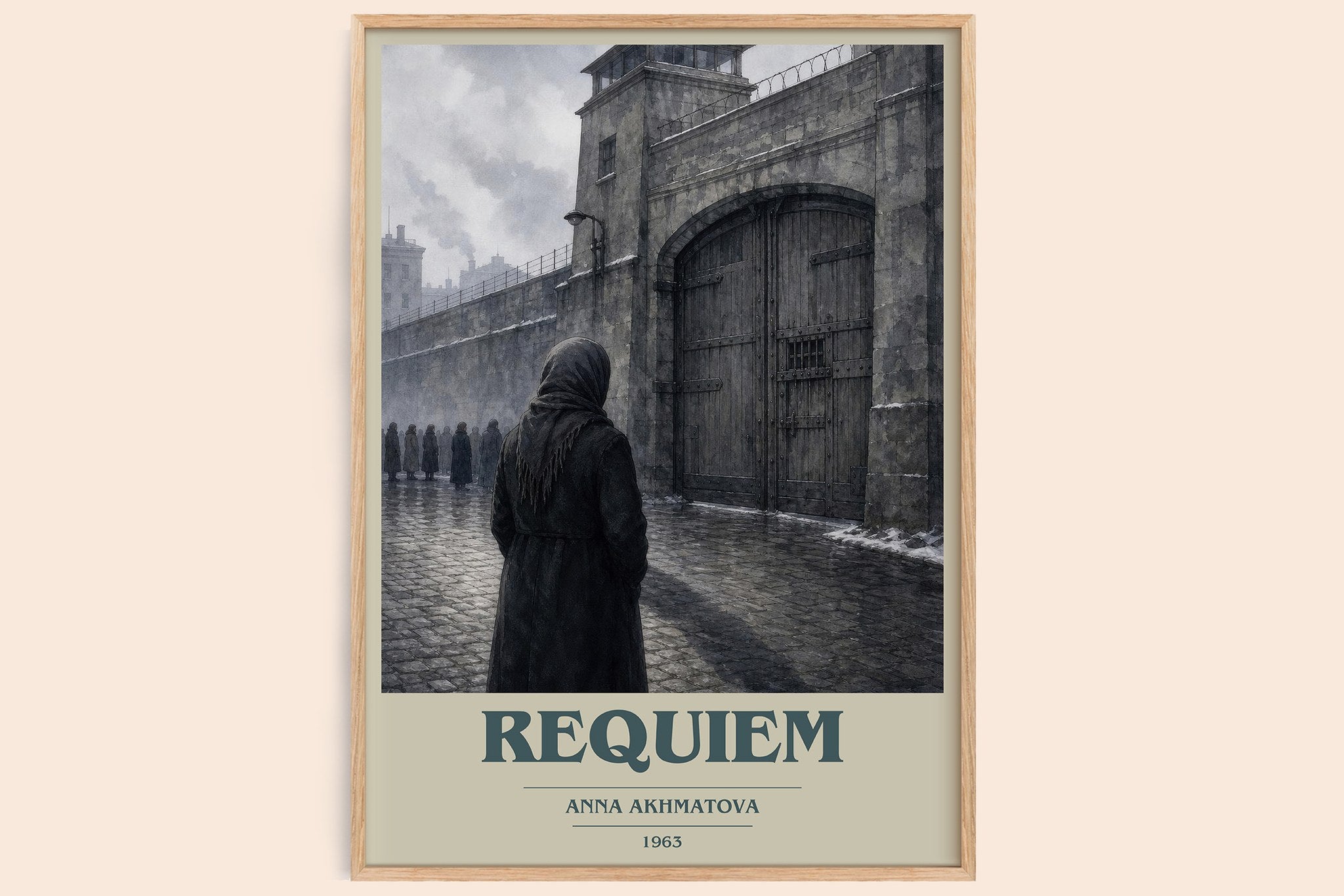 Requiem Book Cover Poster by Anna Akhmatova