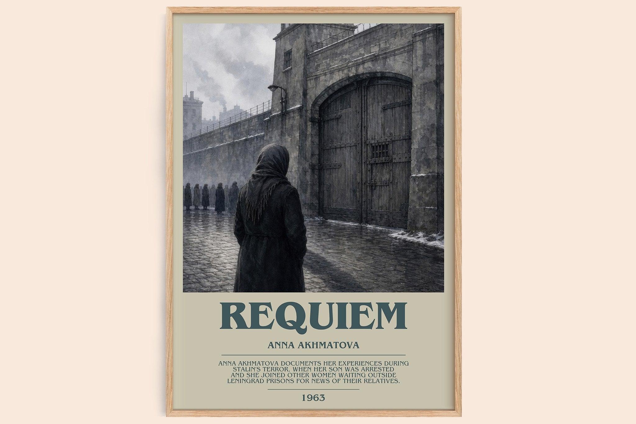 Requiem Bookish Wall Art by Anna Akhmatova