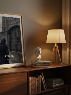 Requiem watercolour print on bookshelf – Anna Akhmatova fan gift