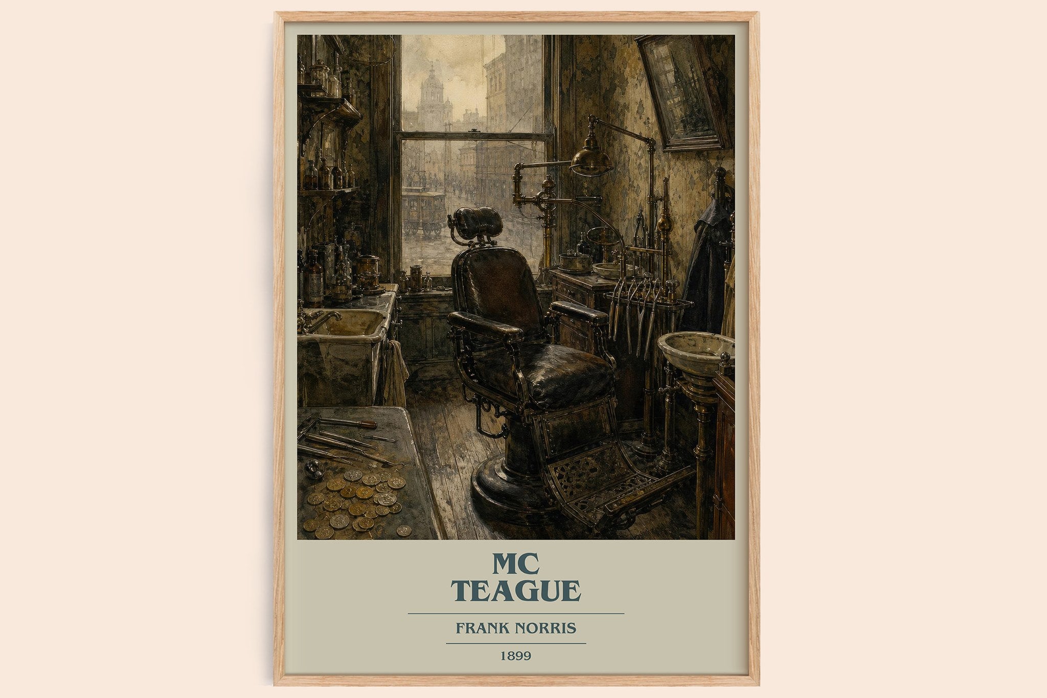 Mc Teague Book Cover Poster by Frank Norris