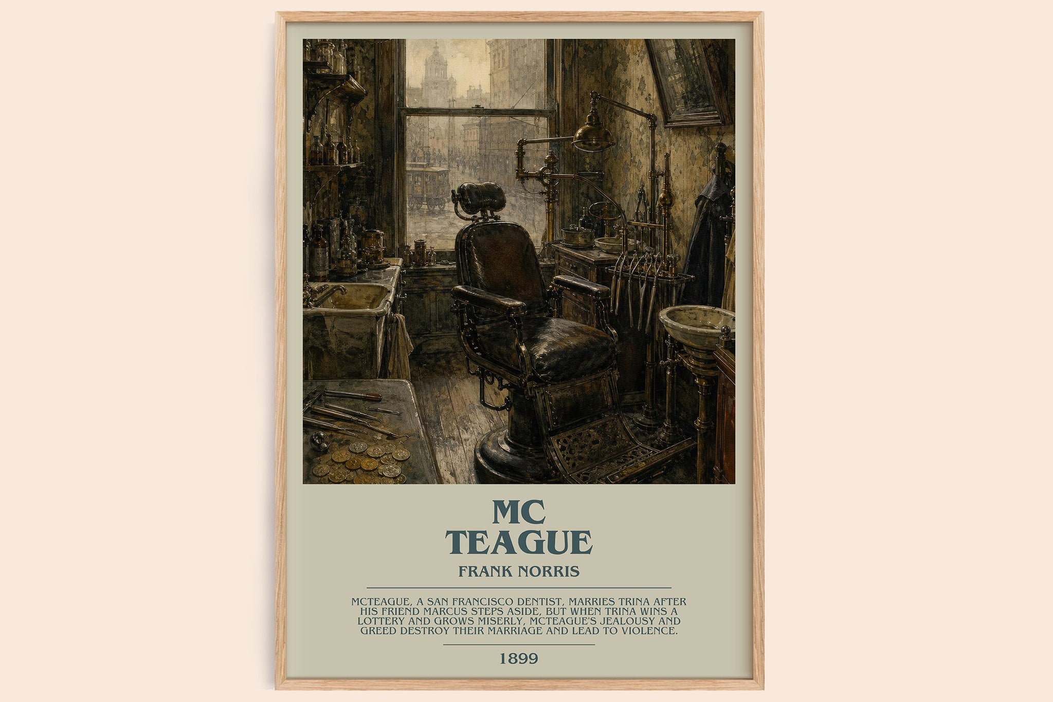Mc Teague Bookish Wall Art by Frank Norris