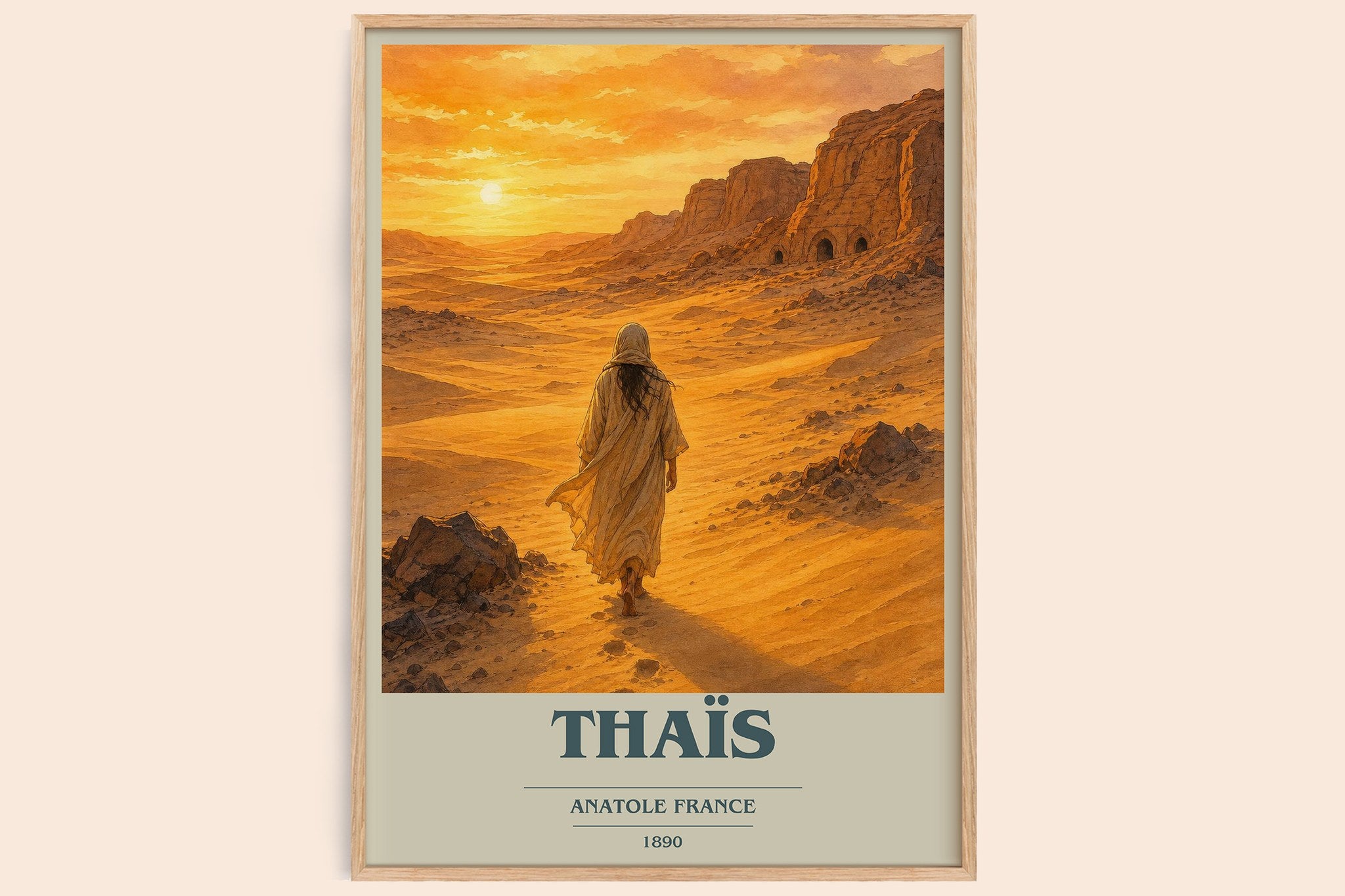 Thaïs Book Cover Poster by Anatole France